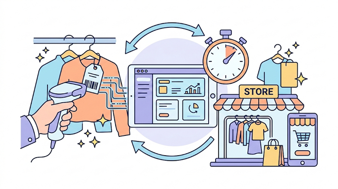 バーコード在庫管理で「在庫の鮮度」を上げる：店舗・EC連携と棚卸を仕組み化する方法